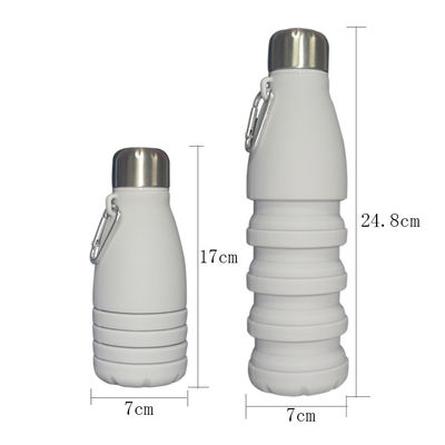 Купить Серый цвет бутылок с водой 550ml силикона складной Biodegradable многоразовый подгонял online manufacture