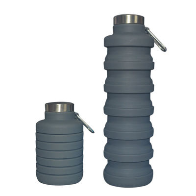 Купить New Item Custom Logo 700ml Drink Bottle Black Silicone Water Bottle Collapsible online manufacture