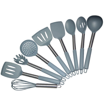 Набор утвари Cookware Kitchenaid шпателя силикона 12 частей серый подгонял