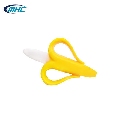 Зубная щетка Teether банана Teether не токсического младенца силикона мягкая подгоняла