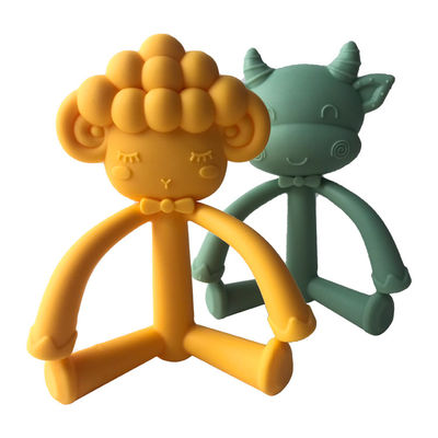 Младенец Teether формы мультфильма забавляется силикон Teether качества еды BPA свободный DIY