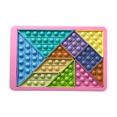 Unisex дети раньше уча воспитательные игрушки клокочут головоломка Tangram игрушек непоседы