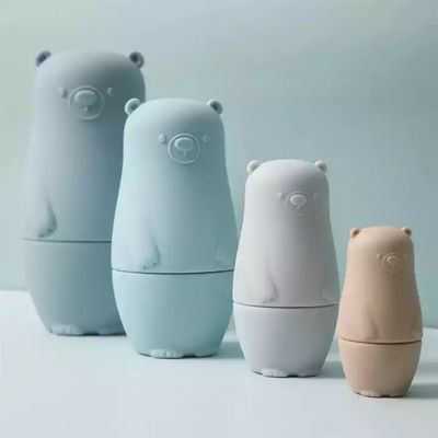 Игрушка водоустойчивых штабелируя детей воспитательная куклы гнездиться 4 частей русские