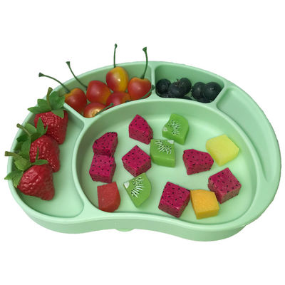 Питаться Tableware младенца покрывает подгонянный формирует разделенный зеленый цвет качества еды