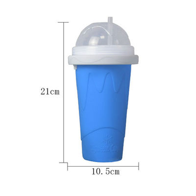 На открытом воздухе чашка Smoothie контейнера мороженого силикона подгонянная с крышкой