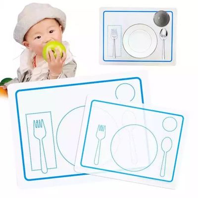 Washable питаясь качество еды циновки места силикона младенца подгоняло печатание логотипа