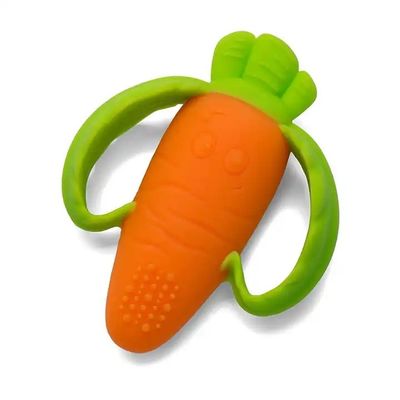Младенец Teether силикона MHC, силикон детей моркови забавляется изготовленное на заказ