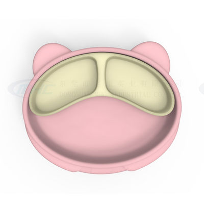 MHC Custom Animal Panda Baby Feeding Plate Bpa Free Non Toxic Dining Suction Silicone Plate (Панда для животных и детей) Не токсичная блюда для питания