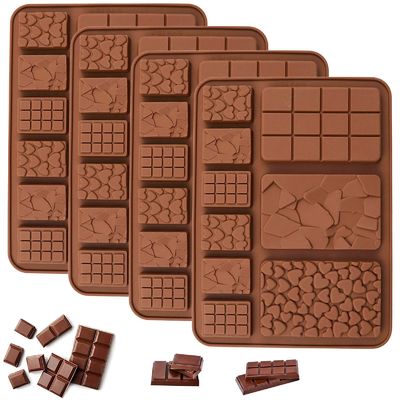 MHC Christmas Deep Dubai Chocolate Bar Mold Custom Большой прямоугольный силиконовый шоколадный штамп